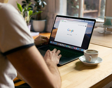 Google on Laptop